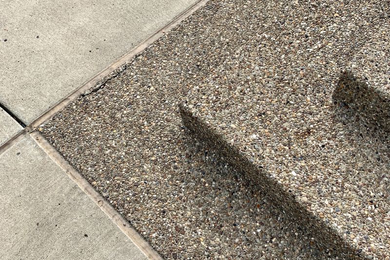 exposed aggregate steps