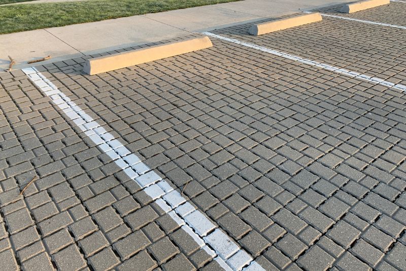 commercial concrete parking lot