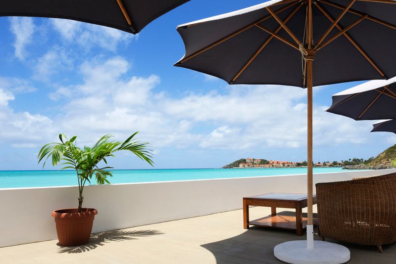 stylish concrete patio
