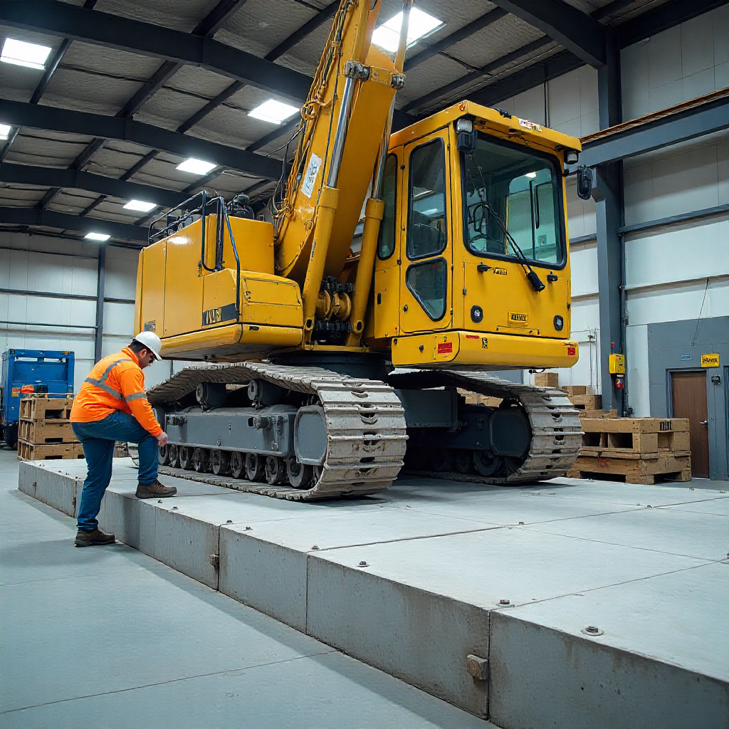 Installation of Large Industrial Machinery on Precision-Leveled Concrete Foundation in Lutana