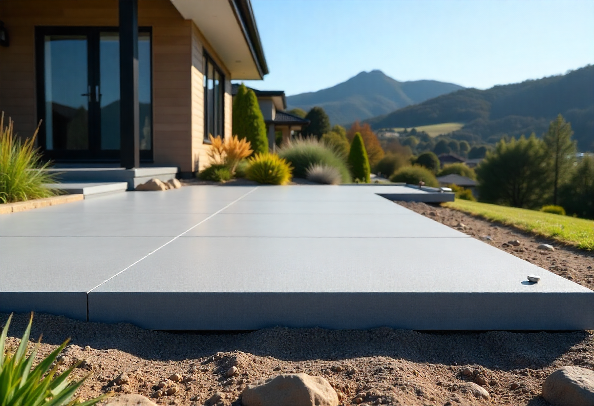 finished residential concrete house slab in Hobart